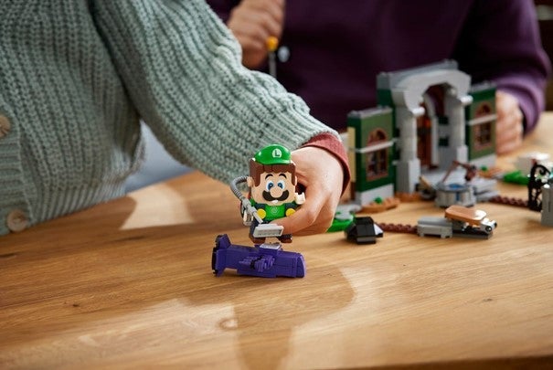 Lego Ekstrabanesett Luigis Mansion m/inngangsparti