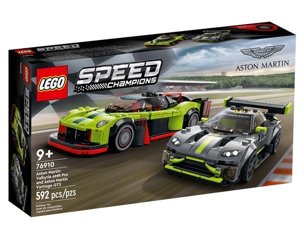 Lego Aston Martin Valkyrie AMR Pro og Vantage GT3