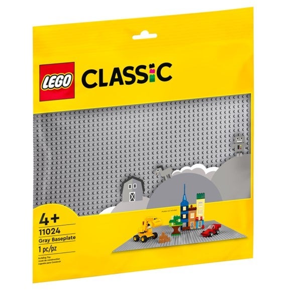 Lego Grå basisplate 11024