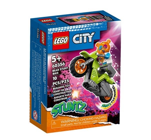 Lego Stuntmotorsykkel med bjørn 60356