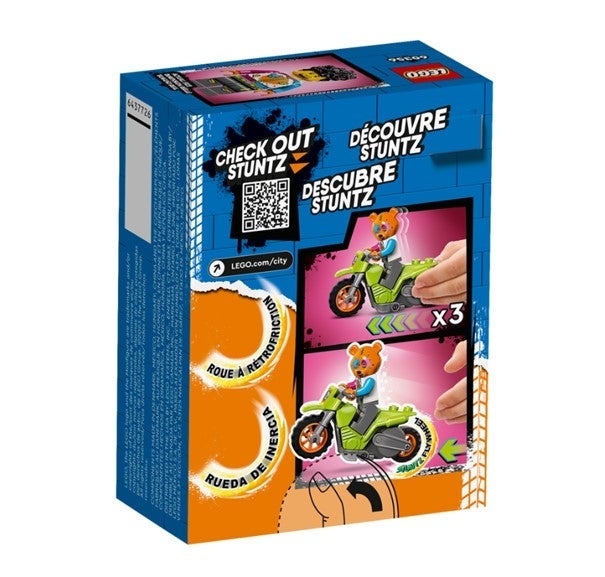 Lego Stuntmotorsykkel med bjørn 60356