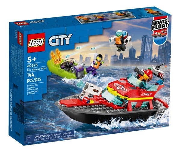 Lego Brannvesenets redningsbåt 60373