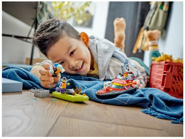 Lego Brannvesenets redningsbåt 60373