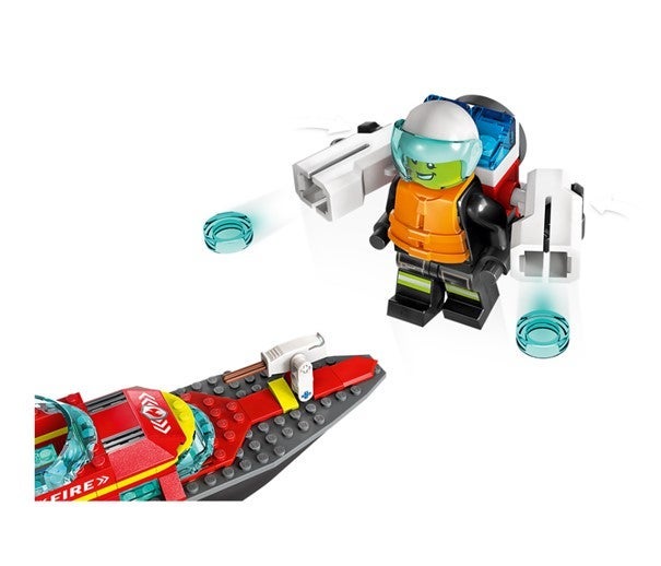 Lego Brannvesenets redningsbåt 60373