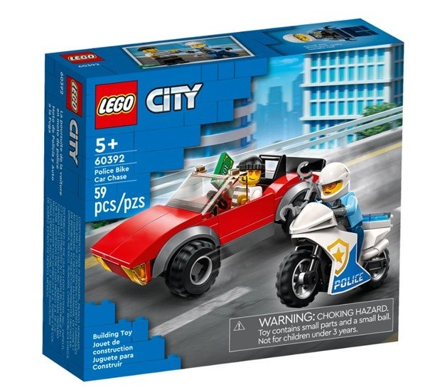 Lego Politimotorsykkel på biljakt 60392
