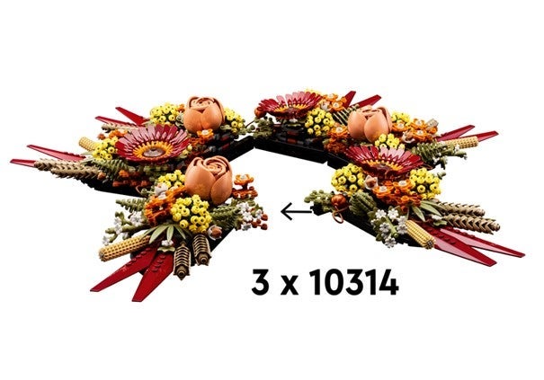 Lego Dekorasjon med tørkede blomster 10314