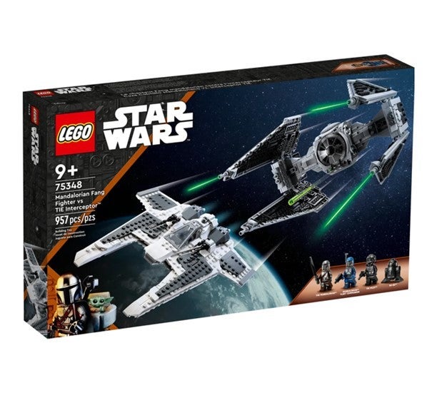 Lego Mandaloriansk Fang-stjernejager mot TIE 75348