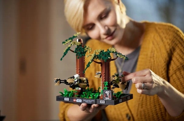 Lego Diorama med speederjakt på Endor 75353