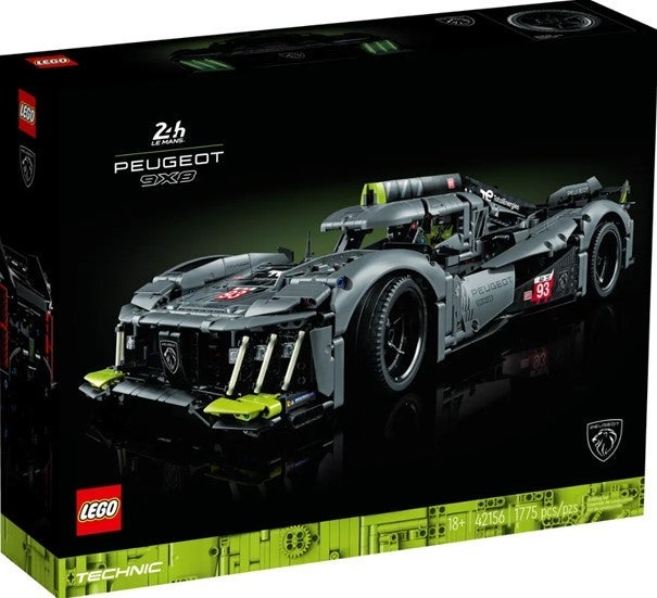 Lego PEUGEOT 9X8 24H Le Mans Hybrid Hypercar 42156