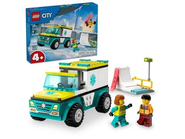 Lego Ambulanse og snøbrettkjører 60403
