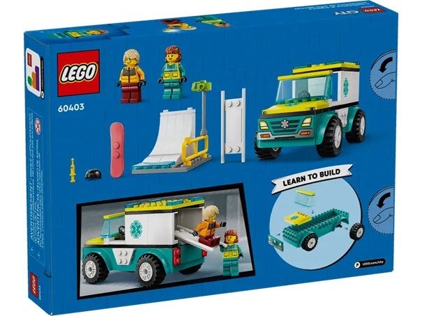 Lego Ambulanse og snøbrettkjører 60403