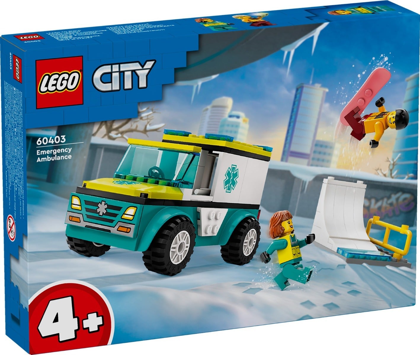 Lego Ambulanse og snøbrettkjører 60403