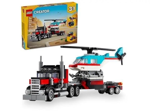 Lego Trailer med helikopter 31146