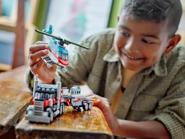 Lego Trailer med helikopter 31146