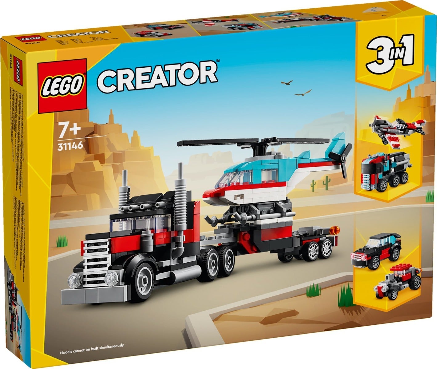 Lego Trailer med helikopter 31146