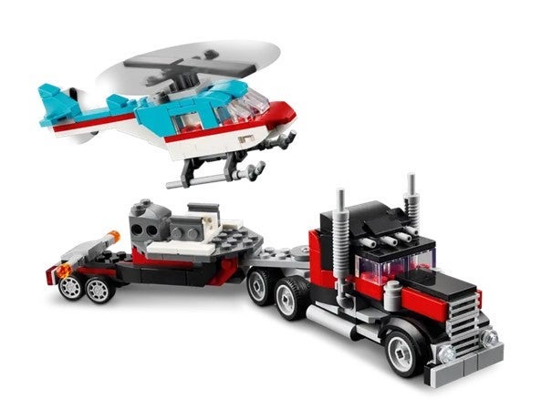 Lego Trailer med helikopter 31146