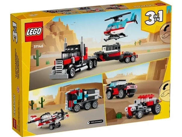 Lego Trailer med helikopter 31146