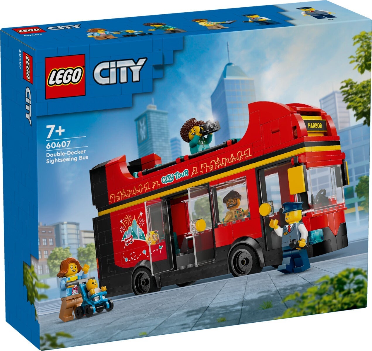 Lego Rød dobbeltdekker-turistbuss 60407