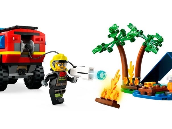 Lego Firehjulsdrevet brannbil m/redningsbåt 60412