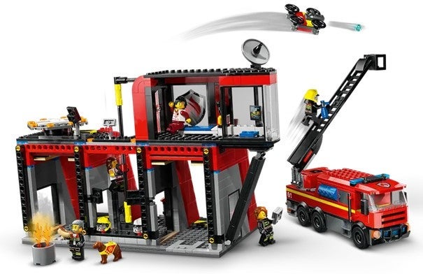 Lego Brannstasjon med brannbil 60414