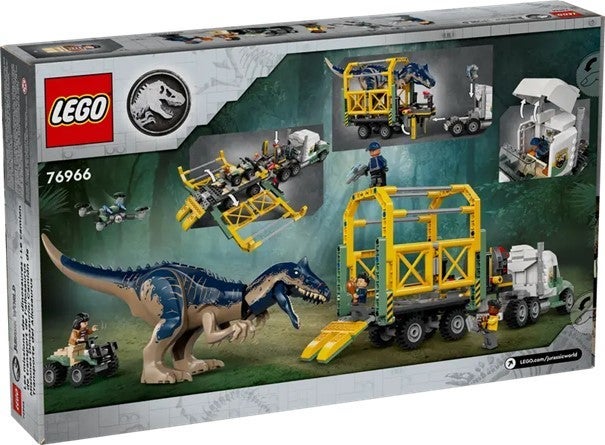 Lego Dinosauroppdrag: Allosaurus-transport 76966