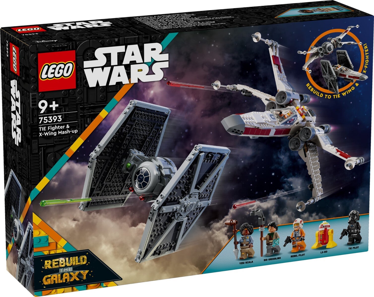 Lego Kombimodell med TIE Fighter og X-Wing 75393