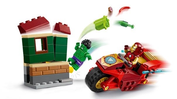 Lego Iron Man with Bike and The Hulk 76287
