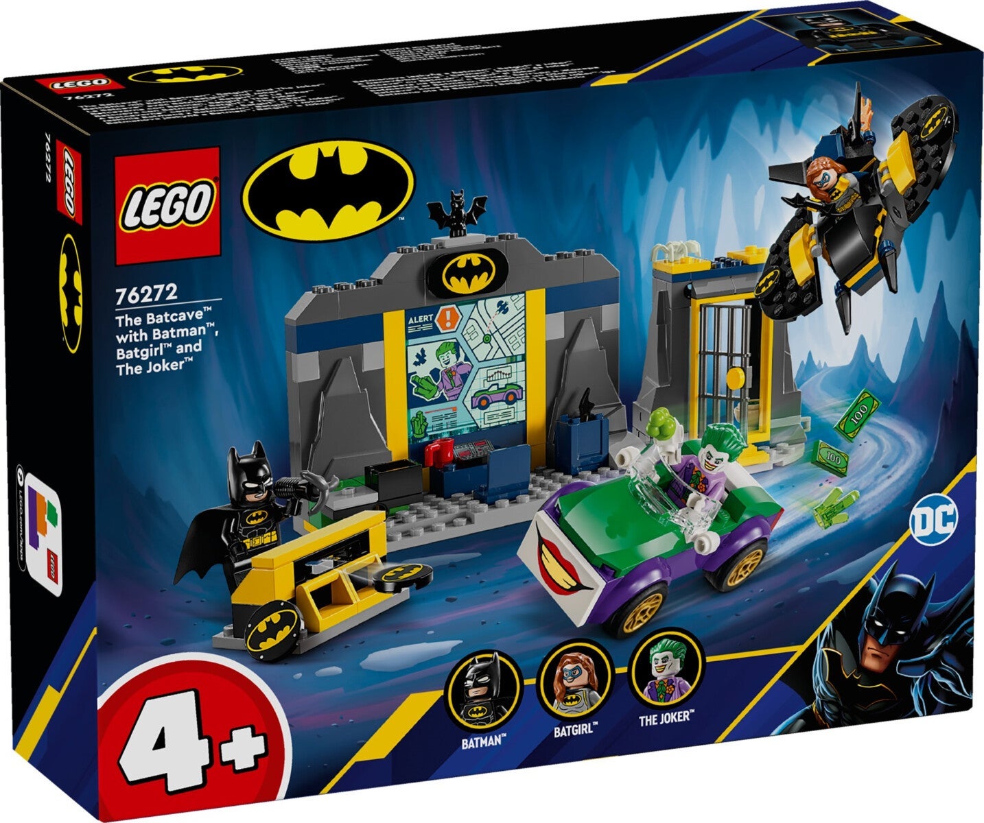 Lego Batcave med Batman, Batgirl og Jokeren 76272