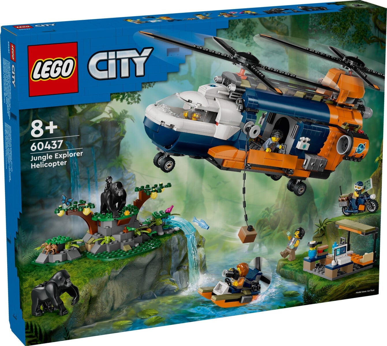 Lego Jungelutforskerens helikopter-baseleir 60437