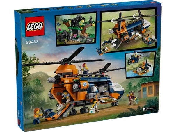 Lego Jungelutforskerens helikopter-baseleir 60437
