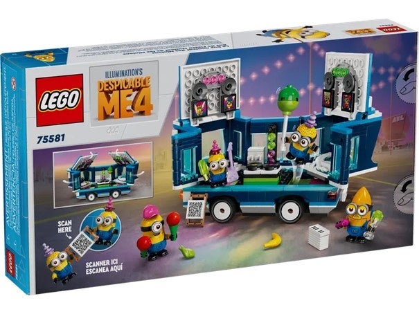 Lego Minions' festbuss med musikkanlegg 75581