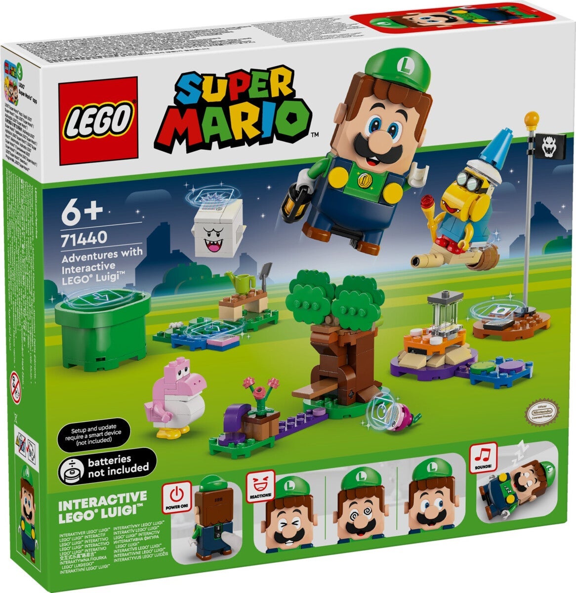 Lego På eventyr med interaktive LEGO Luigi 71440
