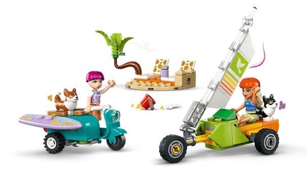 Lego Lekesett med surfende hunder og scooter 42641