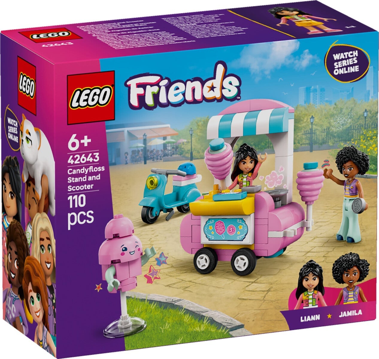 Lego Sukkerspinnkiosk og scooter 42643