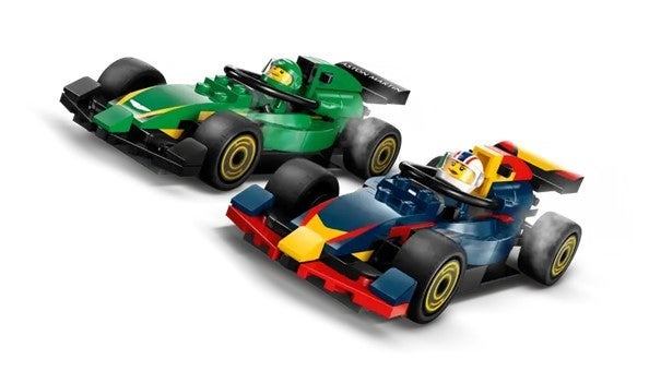 Lego F1-trailer med F1 RB20 og AMR24 60445