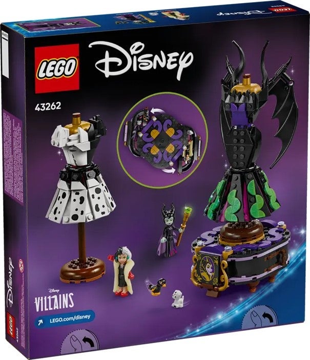 Lego Maleficents og Cruella De Vils kjoler 43262