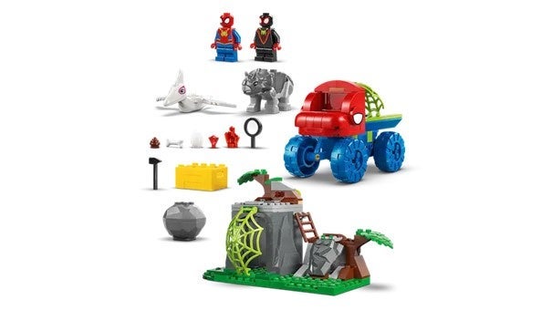 Lego Team Spidey: Dino-truck til unnsetning 11199