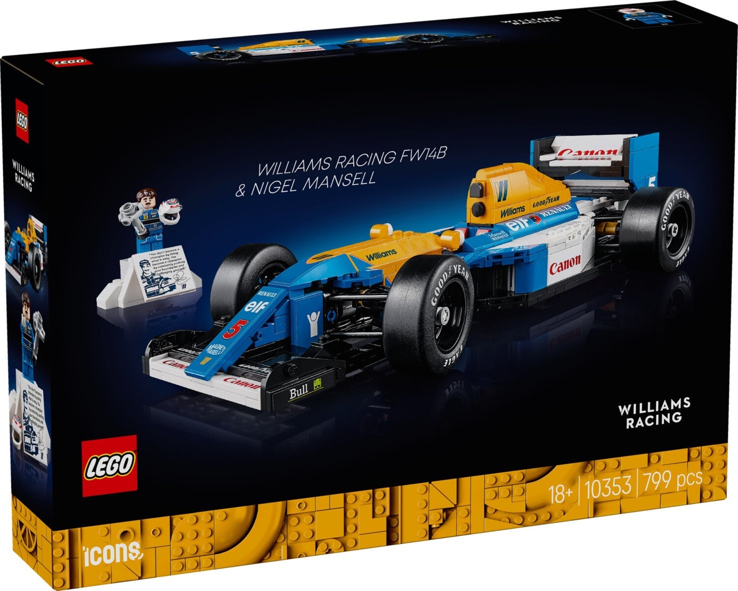 Lego Williams Racing FW14B og Nigel Mansell 10353