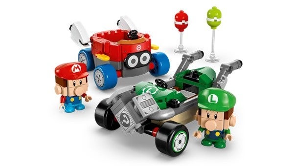 Lego Mario Kart - Baby Mario mot Baby Luigi 72034