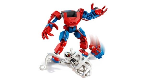 Lego Spider-Man-robot mot Anti-Venom 76308