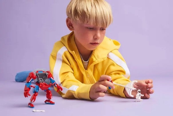 Lego Spider-Man-robot mot Anti-Venom 76308