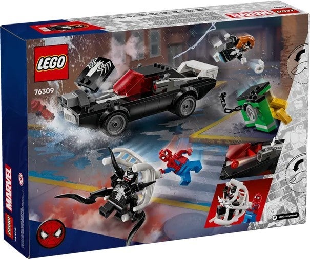 Lego Spider-Man mot Venom med muskelbil 76309