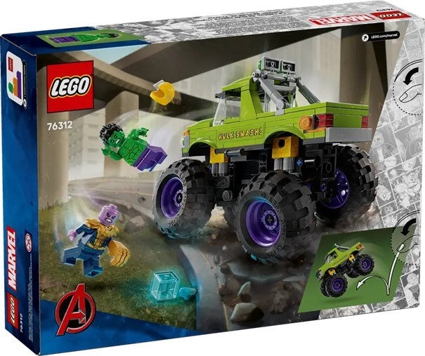 Lego Hulk-monstertruck mot Thanos 76312