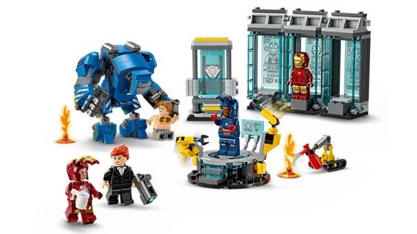Lego Iron Mans laboratorium: Draktgalleriet 76315