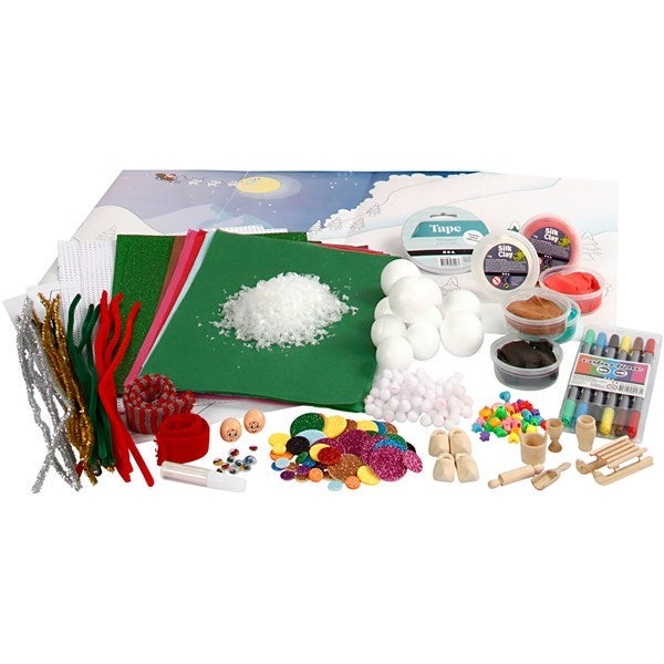 Materialsett til julelandskap