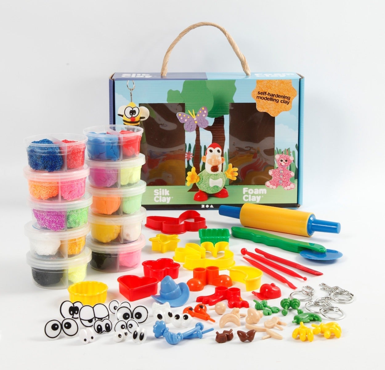 Hobby Foam Clay og Silk Clay i gaveeske 1