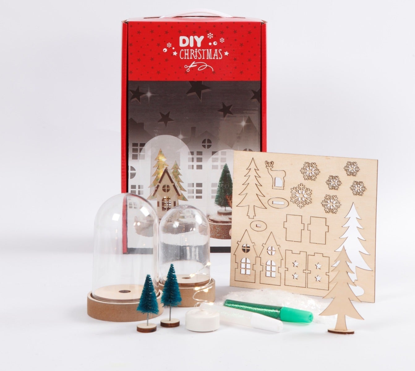 Materialsett til klokker med innvendig pynt