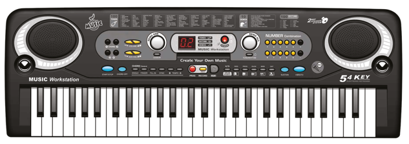 Musikk keyboard 54 tagenter