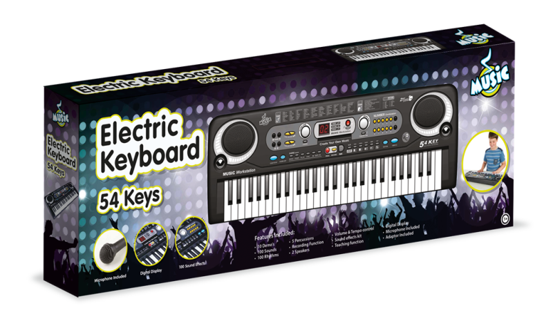 Musikk keyboard 54 tagenter