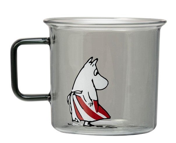 Kopp Glass Mummimamma 3,5 dl Grå